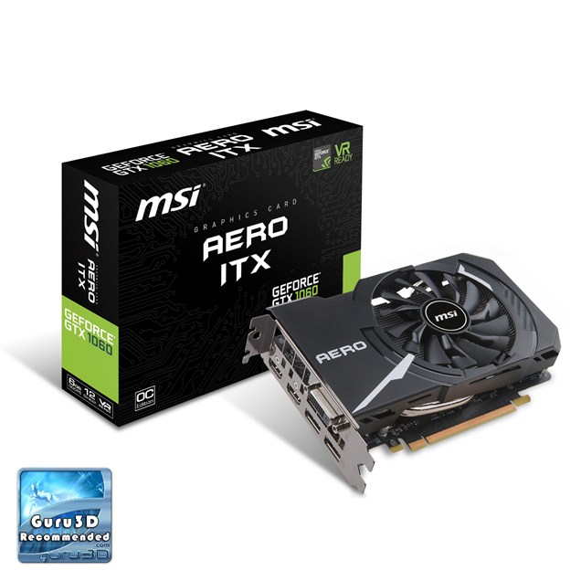 MSI GeForce GTX 1060 AERO ITX 6GB Graphics Card